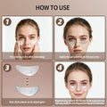 EMS Redlight Eye Massage Eyes Beauty Device with under Eye Patches Portable Eye Rejuvenation Pads Reduce Bags & Dark Circles
